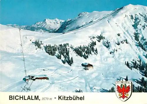 AK / Ansichtskarte Kitzbuehel_Tirol Berghotel Bichlalm Fliegeraufnahme  Kitzbuehel Tirol