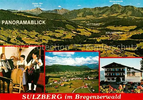 AK / Ansichtskarte Sulzburg_Bregenz_Vorarlberg Fliegeraufnahme Hittisau Krumbach Gasthof Ochsen Sulzburg_Bregenz