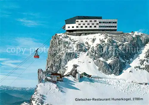 AK / Ansichtskarte Ramsau_Dachstein_Steiermark Dachstein Suedwandbahn Bergstation Hunerkogel Ramsau_Dachstein