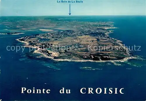AK / Ansichtskarte Le_Croisic Fliegeraufnahme au fond la Baie de la Baule Le_Croisic