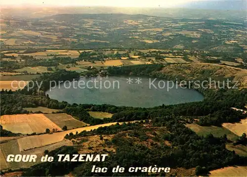 AK / Ansichtskarte Cosne Cours sur Loire Fliegeraufnahme Gour de Tazenat Seepartie Cosne Cours sur Loire