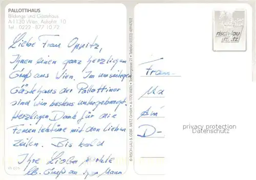 AK / Ansichtskarte Wien Pallottihaus Wien
