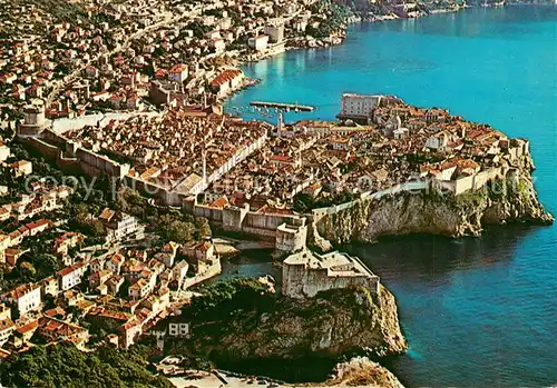 AK / Ansichtskarte Dubrovnik_Ragusa Fliegeraufnahme Dubrovnik Ragusa