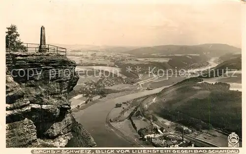 AK / Ansichtskarte Foto_Hahn_Nr. 3006 Bad Schandau Blick vom Lilienstein  Foto_Hahn_Nr.