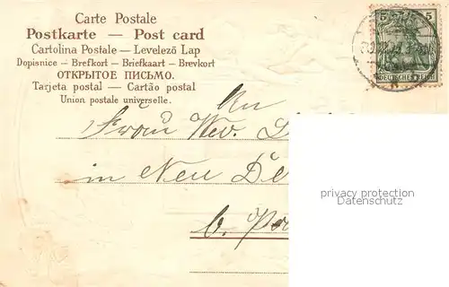 AK / Ansichtskarte Neujahr Engel Litho  Neujahr