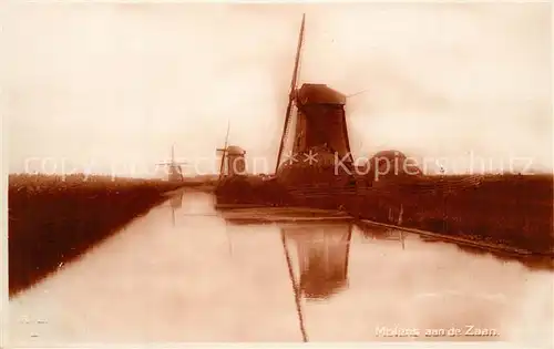 AK / Ansichtskarte Windmuehle Zaan Holland  Windmuehle