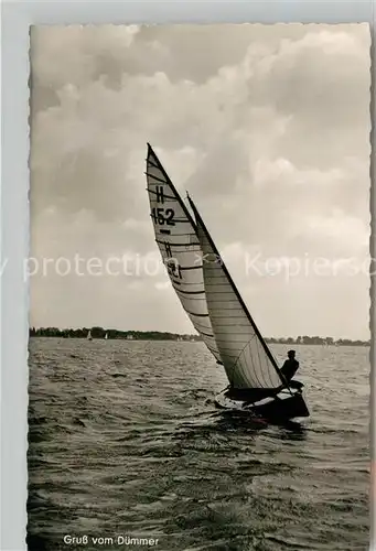 AK / Ansichtskarte Segelboote Duemmer  Segelboote