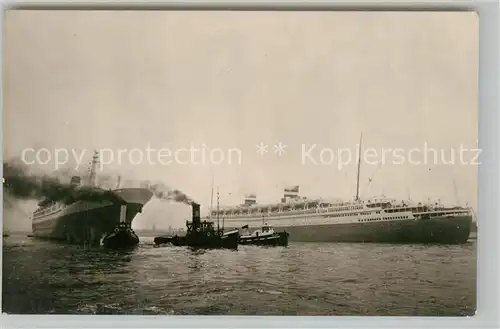 AK / Ansichtskarte Dampfer_Oceanliner S.S. Statendam S.S. Nieuw Amsterdam Holland Amerika Lijn  Dampfer Oceanliner
