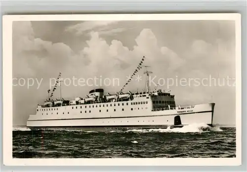 AK / Ansichtskarte Schiffe_Ships_Navires Hochsee Faehrschiff Theodor Heuss Schiffe_Ships_Navires