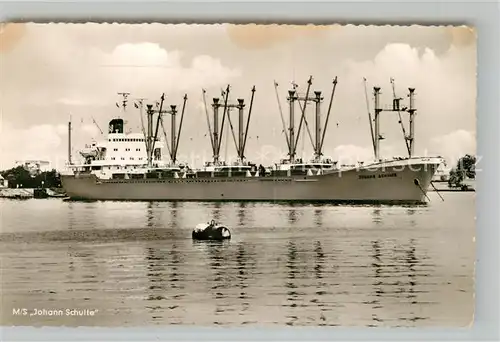 AK / Ansichtskarte Schiffe_Ships_Navires M S Johann Schulte  Schiffe_Ships_Navires