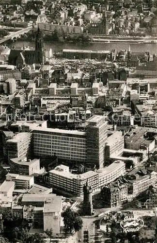 AK / Ansichtskarte Frankfurt_Main Eschenheimer Turm Fernmeldeamt Dom Fliegeraufnahme Frankfurt Main