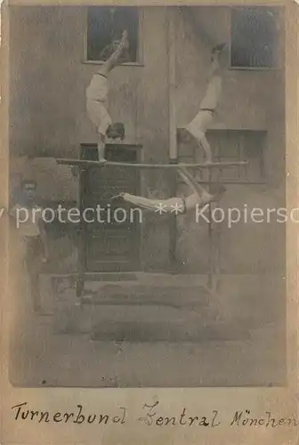 AK / Ansichtskarte Muenchen Turnerbund Geraeteturnen Muenchen