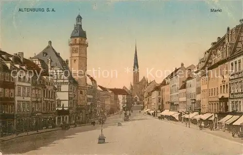 AK / Ansichtskarte Altenburg_Thueringen Marktplatz Kirche Altenburg Thueringen