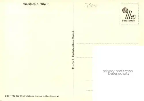 AK / Ansichtskarte Breisach_Rhein Stadtpanorama mit Muenster Breisach Rhein