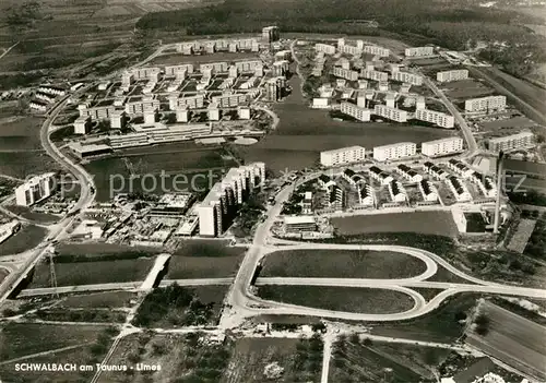 AK / Ansichtskarte Schwalbach_Taunus Limesstadt Fliegeraufnahme Schwalbach Taunus