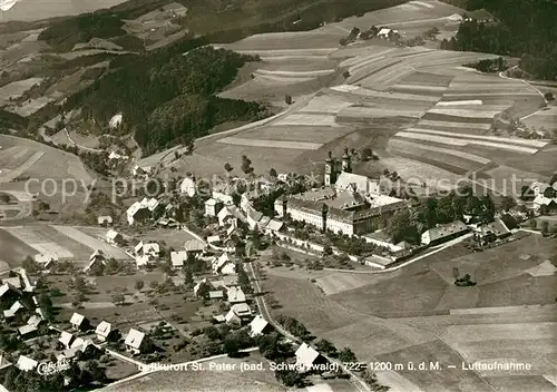 AK / Ansichtskarte St_Peter_Schwarzwald Fliegeraufnahme St_Peter_Schwarzwald