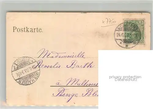 AK / Ansichtskarte Konstanz_Bodensee Insel Mainau Schloss Litho Konstanz_Bodensee