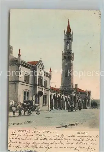 AK / Ansichtskarte Konstanz_Bodensee Bahnhof Konstanz_Bodensee