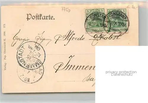 AK / Ansichtskarte Konstanz_Bodensee Bahnhof Konstanz_Bodensee