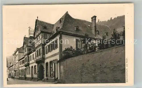 AK / Ansichtskarte Bacharach_Rhein Post Rheinischer Verein fuer Denkmalpflege und Heimatschutz Serie 50 No 3 Kupferdruck Bacharach Rhein