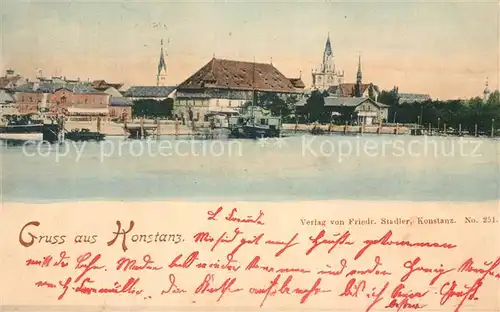 AK / Ansichtskarte Konstanz_Bodensee Stadtansicht Konstanz_Bodensee