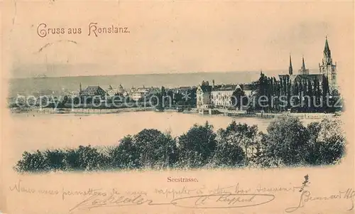 AK / Ansichtskarte Konstanz_Bodensee Seestra&#223;e Konstanz_Bodensee