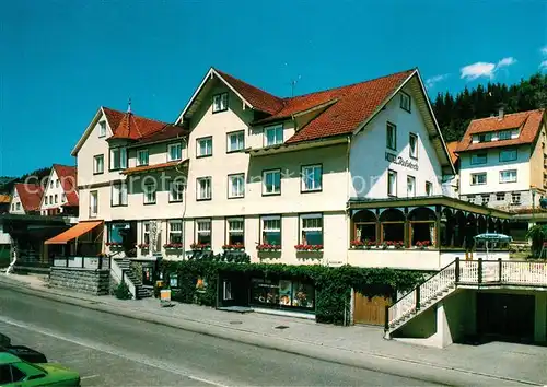 AK / Ansichtskarte Schonach_Schwarzwald Hotel Pension Rebstock Schonach Schwarzwald