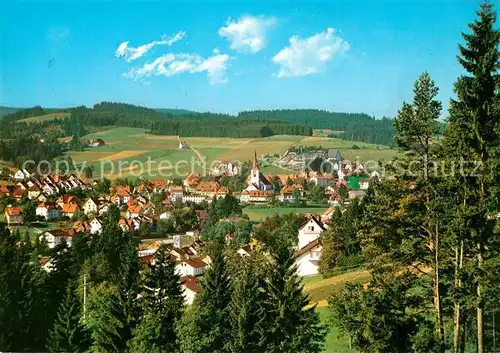 AK / Ansichtskarte Schonach_Schwarzwald Panorama Schonach Schwarzwald