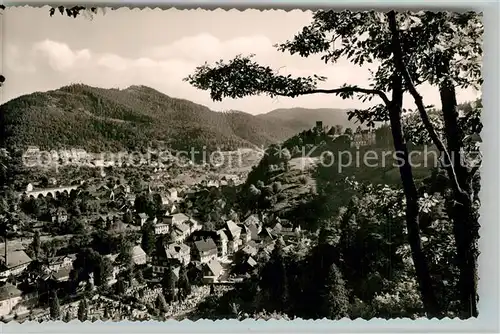 AK / Ansichtskarte Hornberg_Schwarzwald Schloss Viadukt Hornberg Schwarzwald