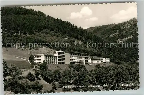 AK / Ansichtskarte Hornberg_Schwarzwald Krankenhaus Hornberg Schwarzwald
