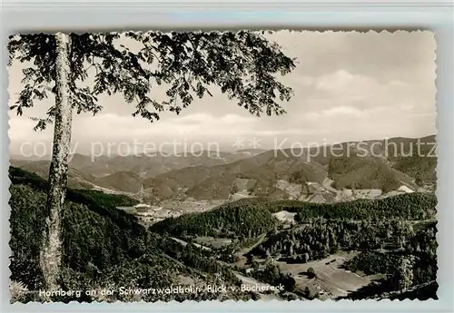 AK / Ansichtskarte Hornberg_Schwarzwald Blick vom B?chereck Hornberg Schwarzwald