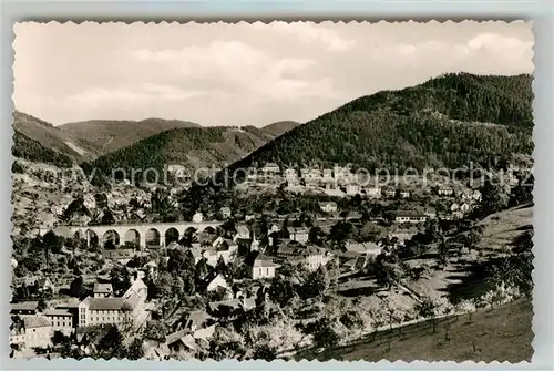 AK / Ansichtskarte Hornberg_Schwarzwald Panorama Viadukt Hornberg Schwarzwald