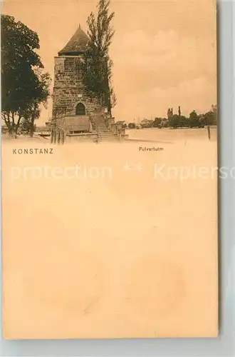 AK / Ansichtskarte Konstanz_Bodensee Pulverturm Konstanz_Bodensee