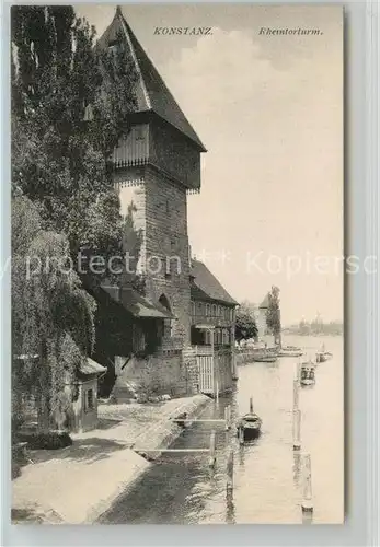 AK / Ansichtskarte Konstanz_Bodensee Rheintorturm Konstanz_Bodensee