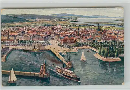 AK / Ansichtskarte Konstanz_Bodensee Hafen Stadtansicht Konstanz_Bodensee