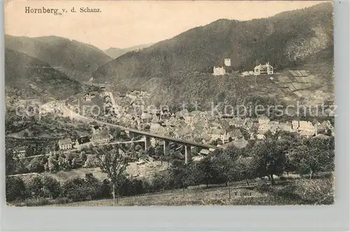 AK / Ansichtskarte Hornberg_Schwarzwald Panorama Schloss Hornberg Schwarzwald