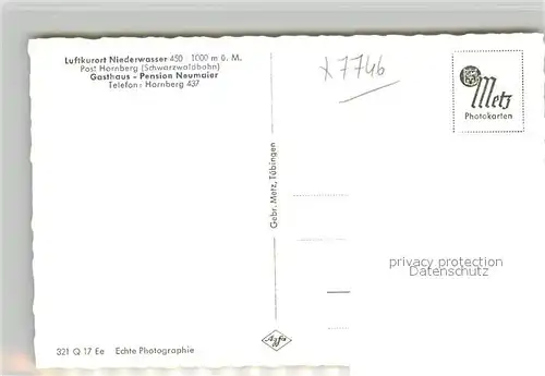 AK / Ansichtskarte Niederwasser Panorama Niederwasser