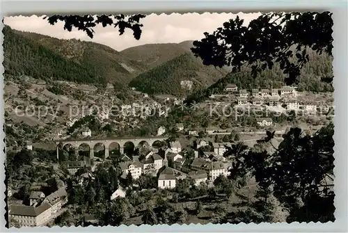 AK / Ansichtskarte Hornberg_Schwarzwald Panorama Viadukt Hornberg Schwarzwald