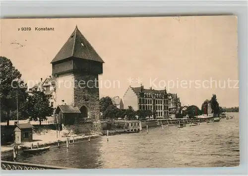 AK / Ansichtskarte Konstanz_Bodensee Stadtansicht Turm Konstanz_Bodensee