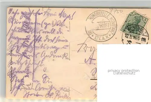 AK / Ansichtskarte Konstanz_Bodensee Stadtansicht Turm Konstanz_Bodensee