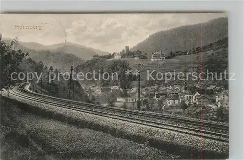 AK / Ansichtskarte Hornberg_Schwarzwald Panorama Schloss Hornberg Schwarzwald