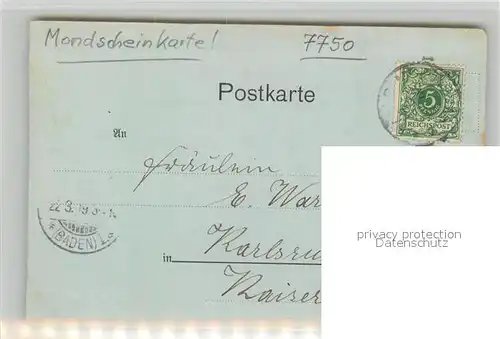 AK / Ansichtskarte Konstanz_Bodensee Rheinbr?cke Mondschein Konstanz_Bodensee