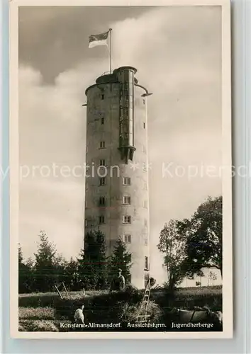 AK / Ansichtskarte Konstanz_Bodensee Allmansdorf Jugendherberge Aussichtsturm Konstanz_Bodensee
