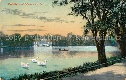 AK / Ansichtskarte Muenchen Kleinhesseloher See Muenchen