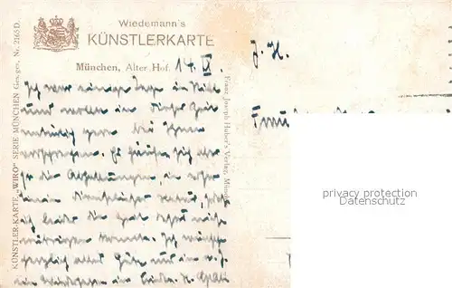 AK / Ansichtskarte Muenchen Alter Hof mit Brunnen Muenchen