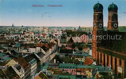 AK / Ansichtskarte Muenchen Stadtblick mit Frauenkirche Muenchen
