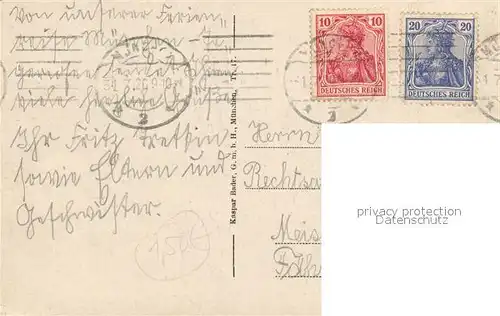 AK / Ansichtskarte Muenchen Blick vom Maximilianeum Muenchen