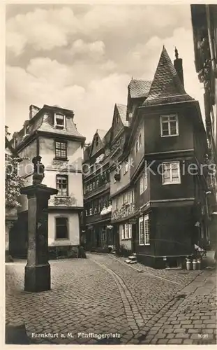 AK / Ansichtskarte Frankfurt_Main Fuenffingerplatz Frankfurt Main