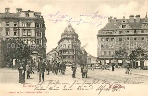 AK / Ansichtskarte Muenchen Karlsplatz Muenchen