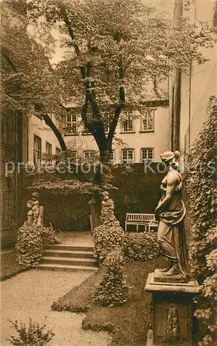 AK / Ansichtskarte Frankfurt_Main Goethe Museum Rueckansicht des Goethehauses aus dem Museumsgarten Frankfurt Main